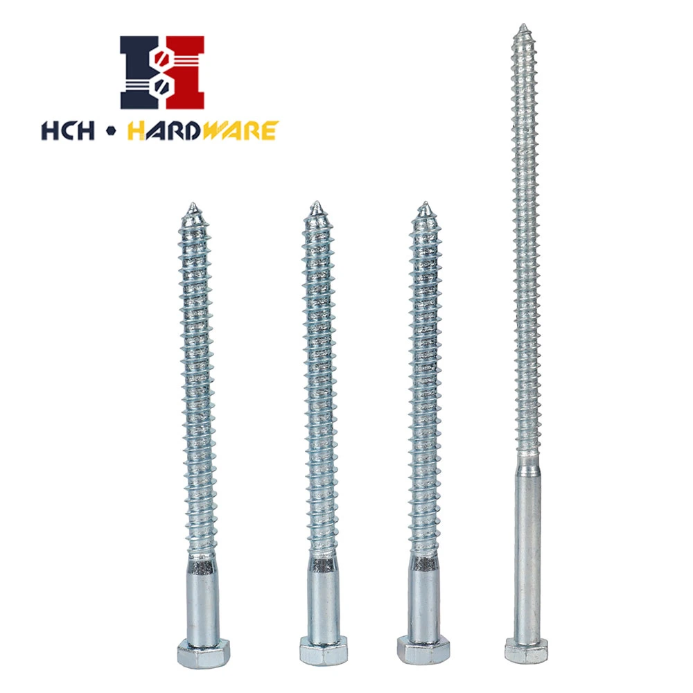 Carbon Steel Stainless Steel Hex Head Lag Screw DIN571 Wood Screws Machine Screws Tapping Screws Drilling Screws Drywall Screws Chipboard Screws Concrete Screws